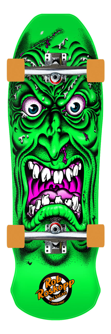 Santa Cruz Roskopp Face Shaped Skateboard Cruzer - 9.5