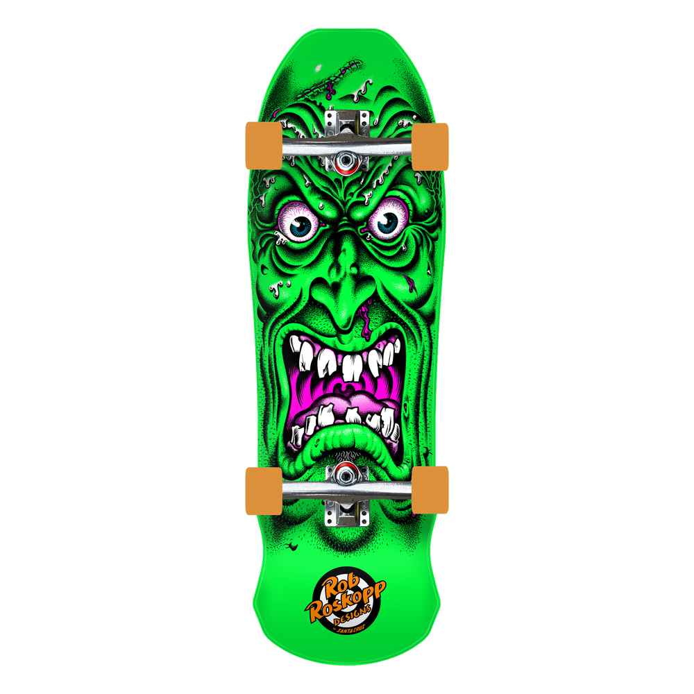Santa Cruz Roskopp Face Shaped Skateboard Cruzer - 9.5
