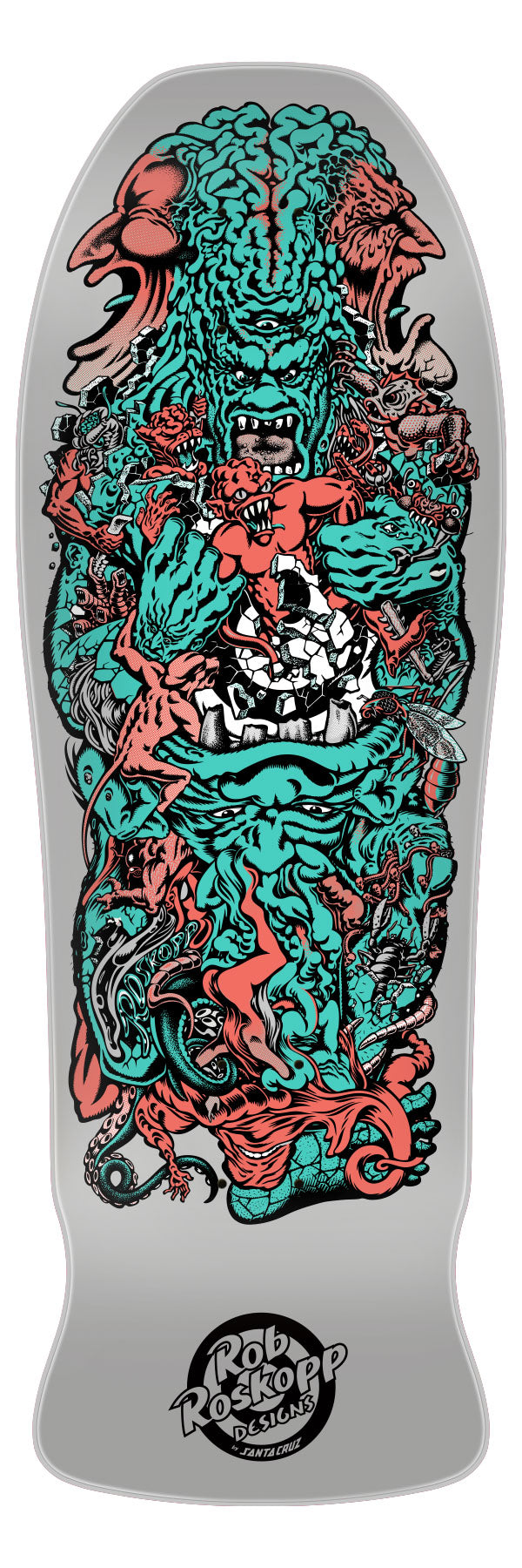 Santa Cruz Rob Roskopp Five Reissue Skateboard Deck 10.22"