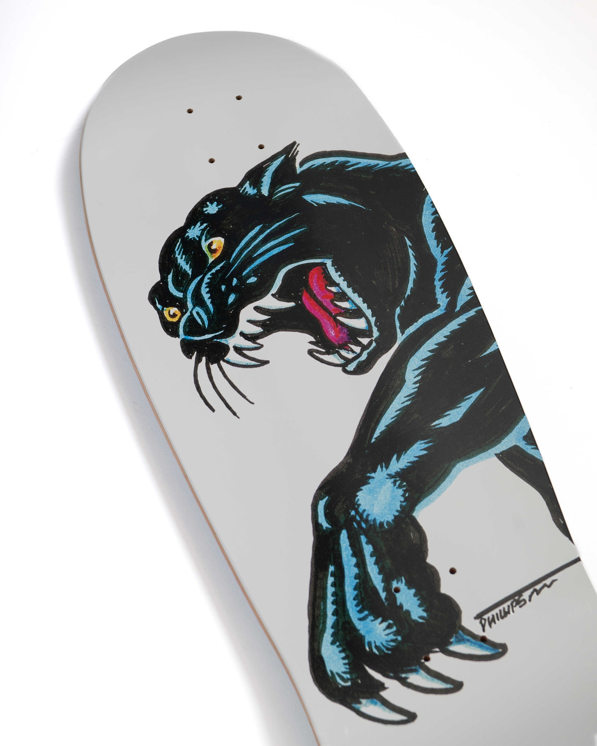 Santa Cruz Natas Sketch Panther Reissue Skateboard Deck 10.54"