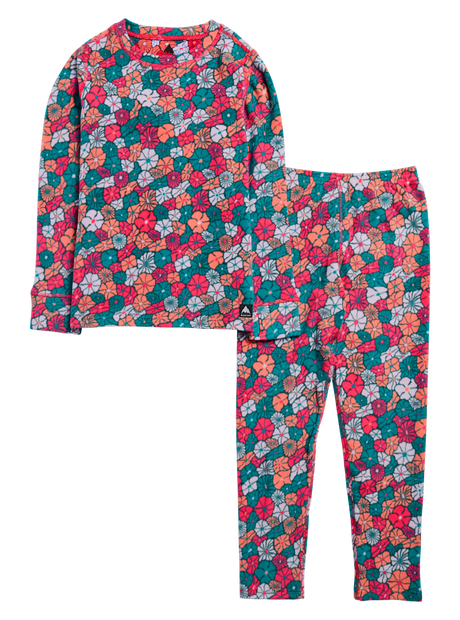 Kids' Burton Fleece Base Layer Set - Pop Floral