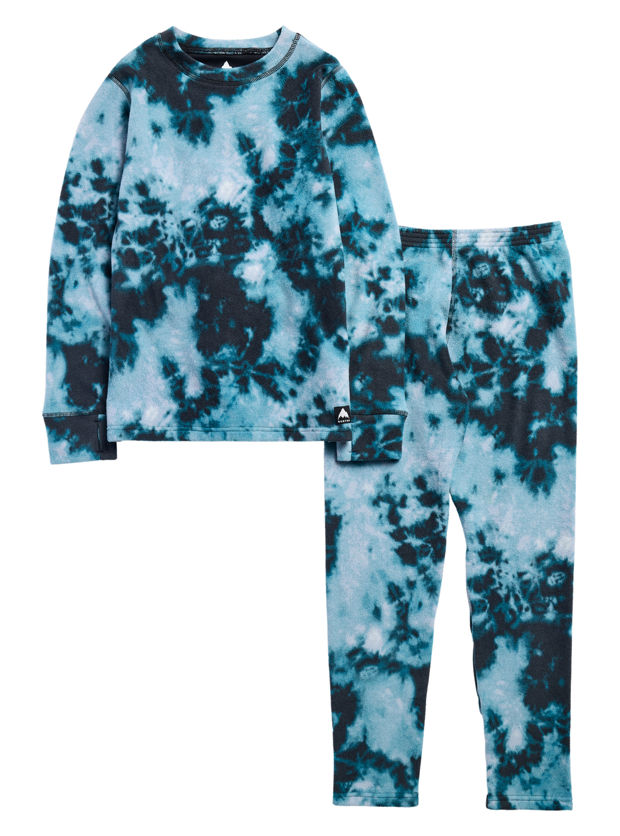 Kids' Burton Fleece Base Layer Set - Crumple Dye