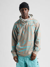 Men's Burton Oak Pullover Hoodie - Liquid Mineral - on model