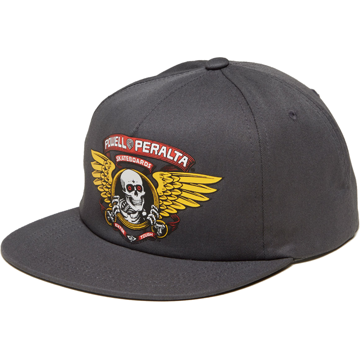 Powell Peralta Winged Ripper Snap Back Cap Charcoal