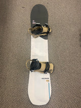 Pre Owned Salomon Super 8 154cm Snowboard and New Salomon District Medium Bindings