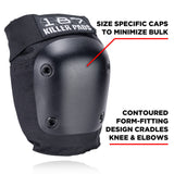 187 Killer Pads Combo Pack Knee & Elbow Set Black