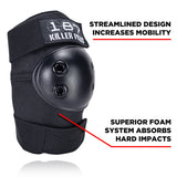 187 Killer Pads Combo Pack Knee & Elbow Set Black