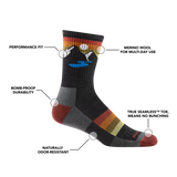 Darn Tough Men's Sunset Ridge Micro Crew Lightweight Hiking Socks