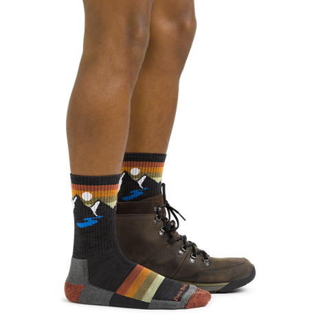 Darn Tough Men's Sunset Ridge Micro Crew Lightweight Hiking Socks