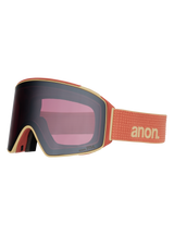 Anon M4S Cylindrical Goggles + Bonus Lens + MFI® Face Mask - Terracotta with Perceive Sunny Onyx Lens 2027
