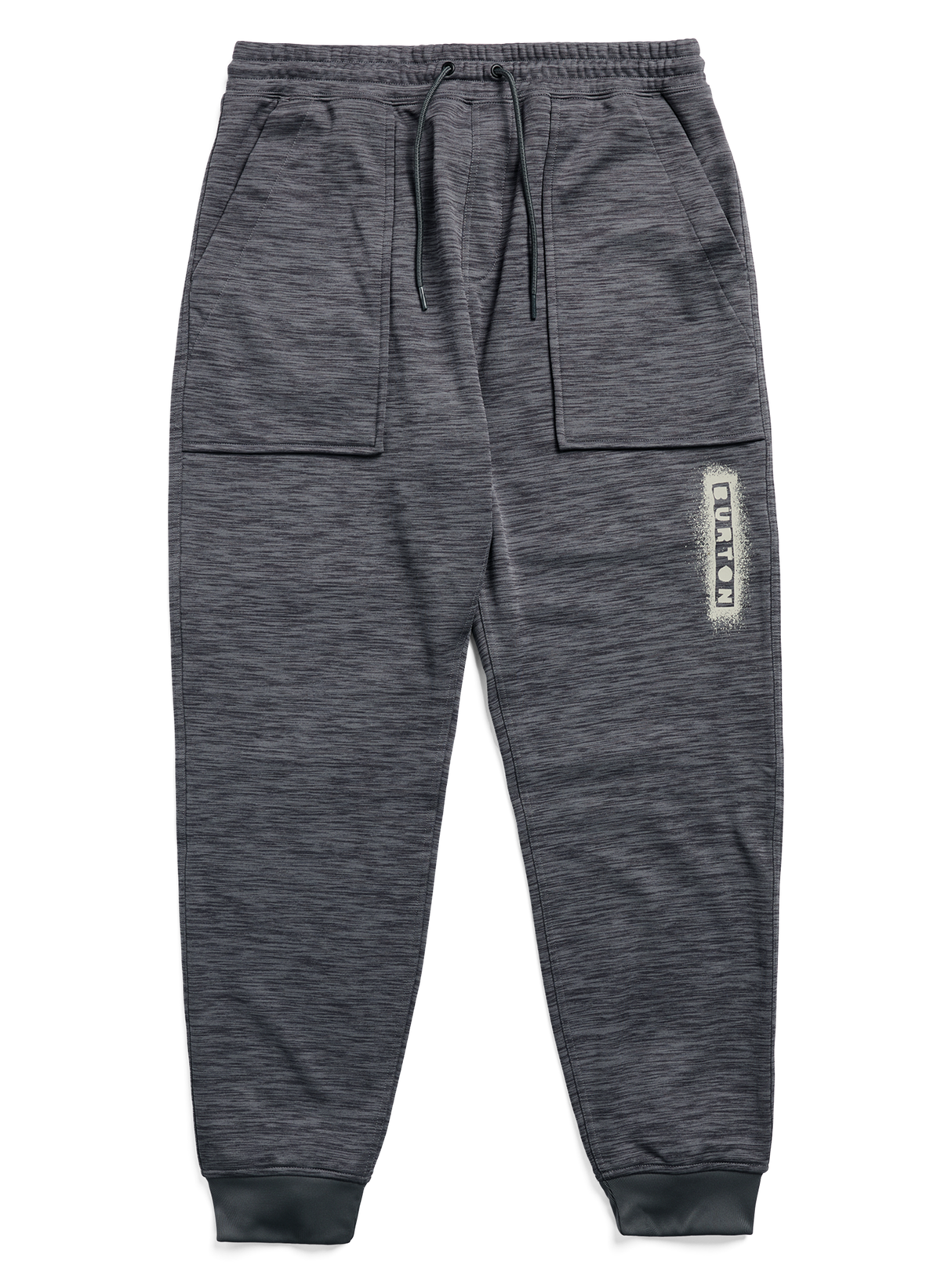 Men's Burton Oak Fleece Pants - Gotham Gray Heather - flat