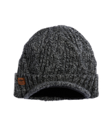 Coal Yukon Cable Knit Wool Brim Beanie