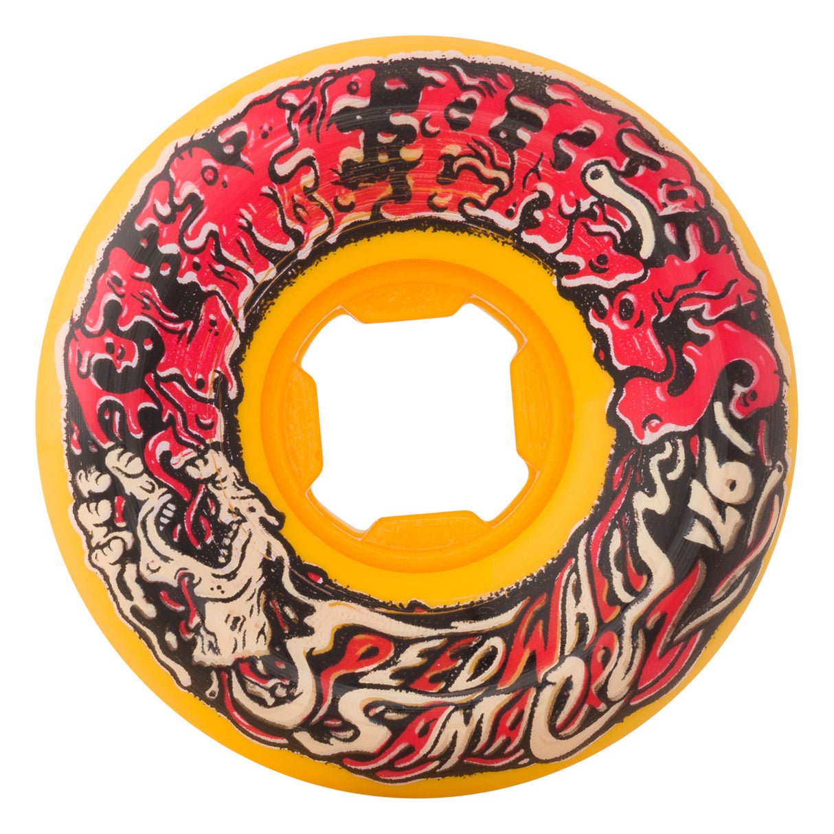 Slime Balls Wheels 97a Mini Vomit Mini White Orange Skateboard Wheels