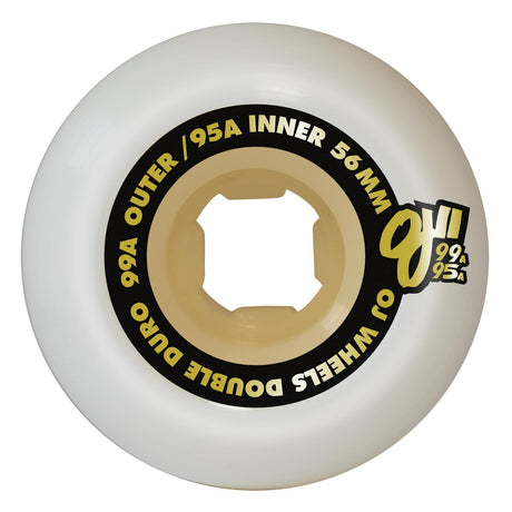 OJ 99a/95a Prototypes Double Duo White Mini Combo Skateboard Wheels