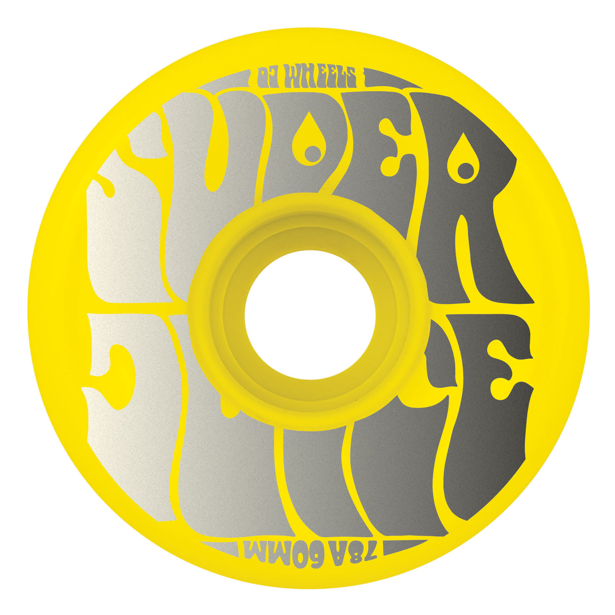 OJ Super Juice Bright Neon Yellow 78a 60mm Skateboard Wheels