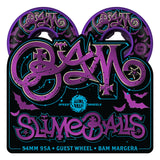 Slime Balls Bam Margera Guest OG Purple 95a 54mm Skateboard Wheels