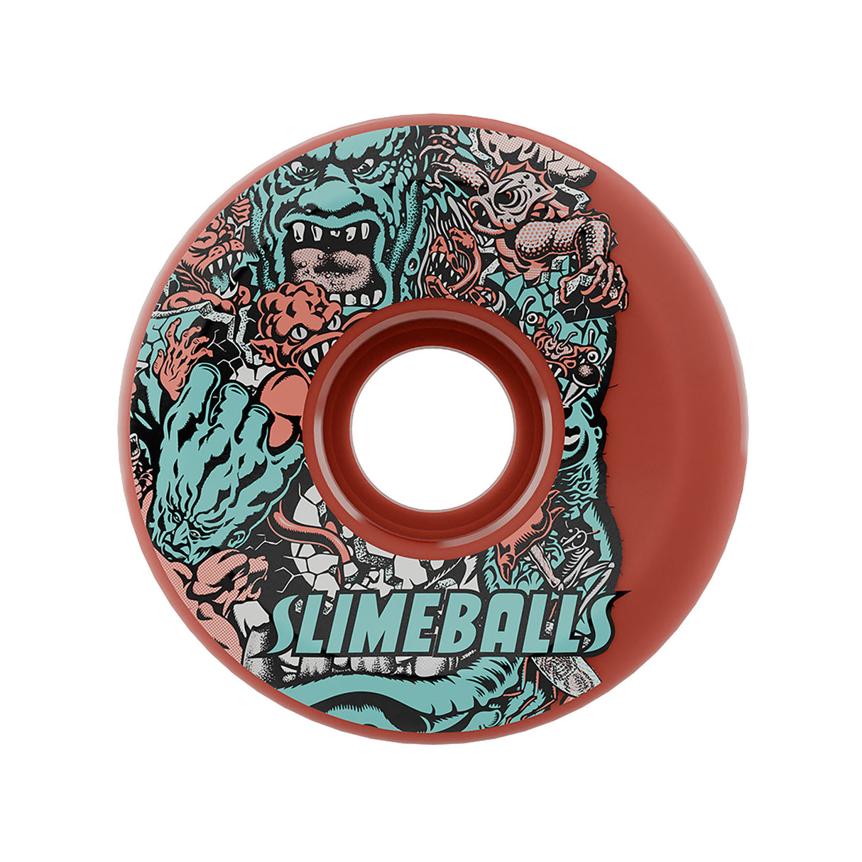 Slime Balls 78a Rob Roskopp Five Reissue Full Combo Pink 60mm Skateboard Wheels