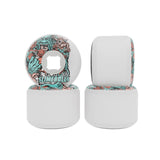 Slime Balls 97a Rob Roskopp Five Reissue Full Combo White 56mm Skateboard Wheels