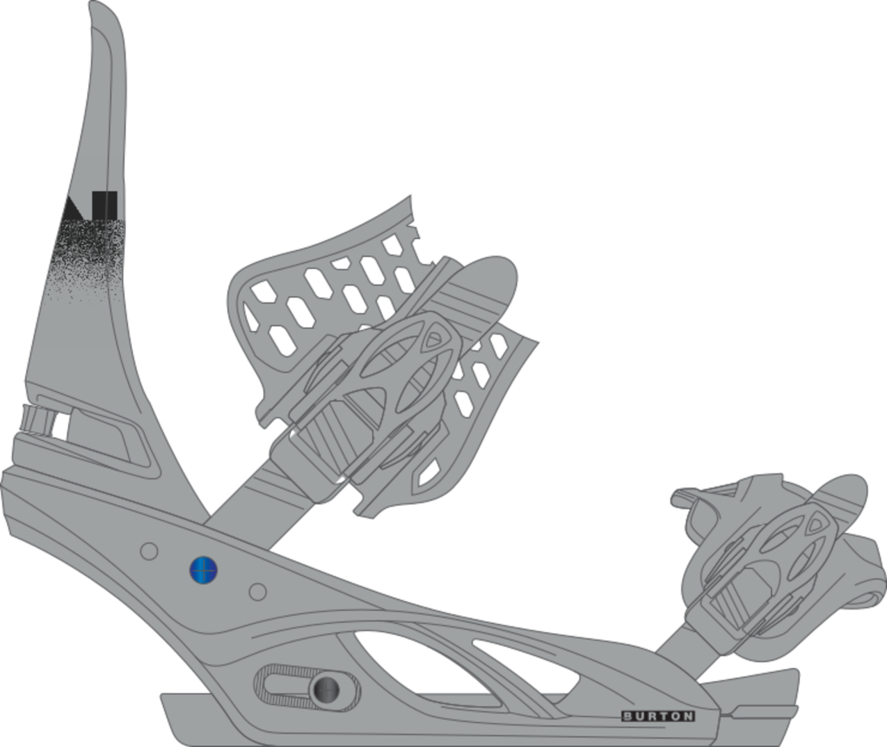 Burton Women's Lexa X Re:Flex Snowboard Bindings 2024 - Gray/Logo