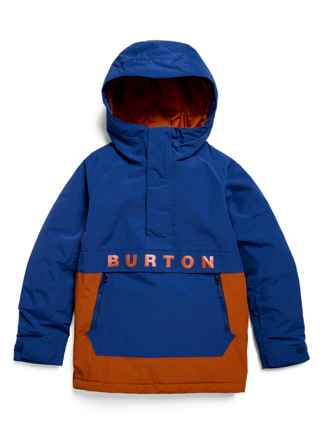 Kids' Burton Frostner 2L Anorak Jacket - Twilight Blue/Spiced Chai