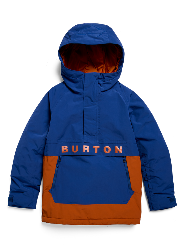 Kids' Burton Frostner 2L Anorak Jacket - Twilight Blue/Spiced Chai