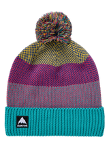 Kids' Burton Fleece-Lined Pom Beanie - Goldenrod/Azalea Pink/Pacific Teal