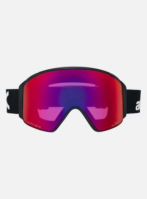 Anon M4S Goggles (Cylindrical) + Bonus Lens + MFI® Face Mask - Black/Perceive Sunny Red