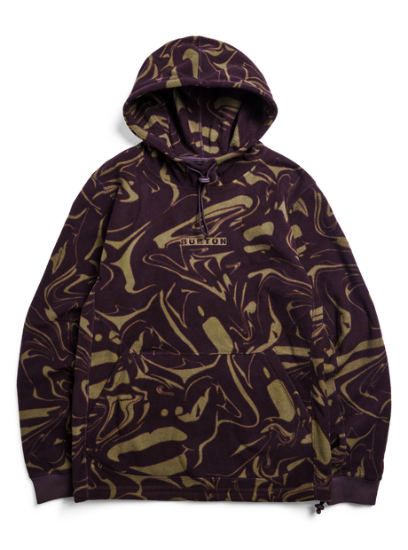 Burton Cinder Fleece Pullover Hoodie - Liquid Bear Hug - flat