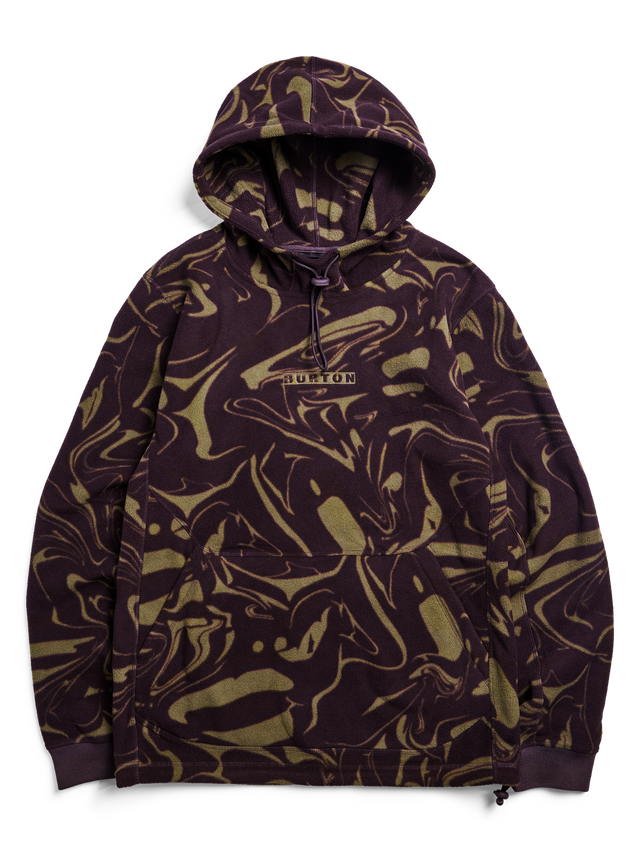 Burton Cinder Fleece Pullover Hoodie - Liquid Bear Hug - flat