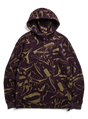 Burton Cinder Fleece Pullover Hoodie - Liquid Bear Hug - flat