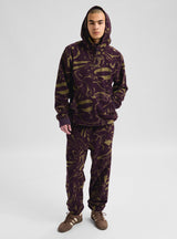 Burton Cinder Fleece Pullover Hoodie - Liquid Bear Hug - detail
