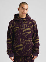 Burton Cinder Fleece Pullover Hoodie - Liquid Bear Hug - on model