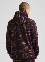 Burton Cinder Fleece Pullover Hoodie - Liquid Bear Hug - on model