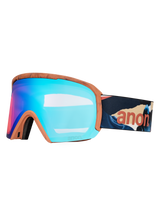 Anon Nesa Goggles + Bonus Lens + MFI® Face Mask - Marble Collage + Perceive Variable Blue Lens 2027