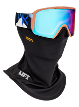 Anon Nesa Goggles + Bonus Lens + MFI® Face Mask - Marble Collage + Perceive Variable Blue Lens 2027