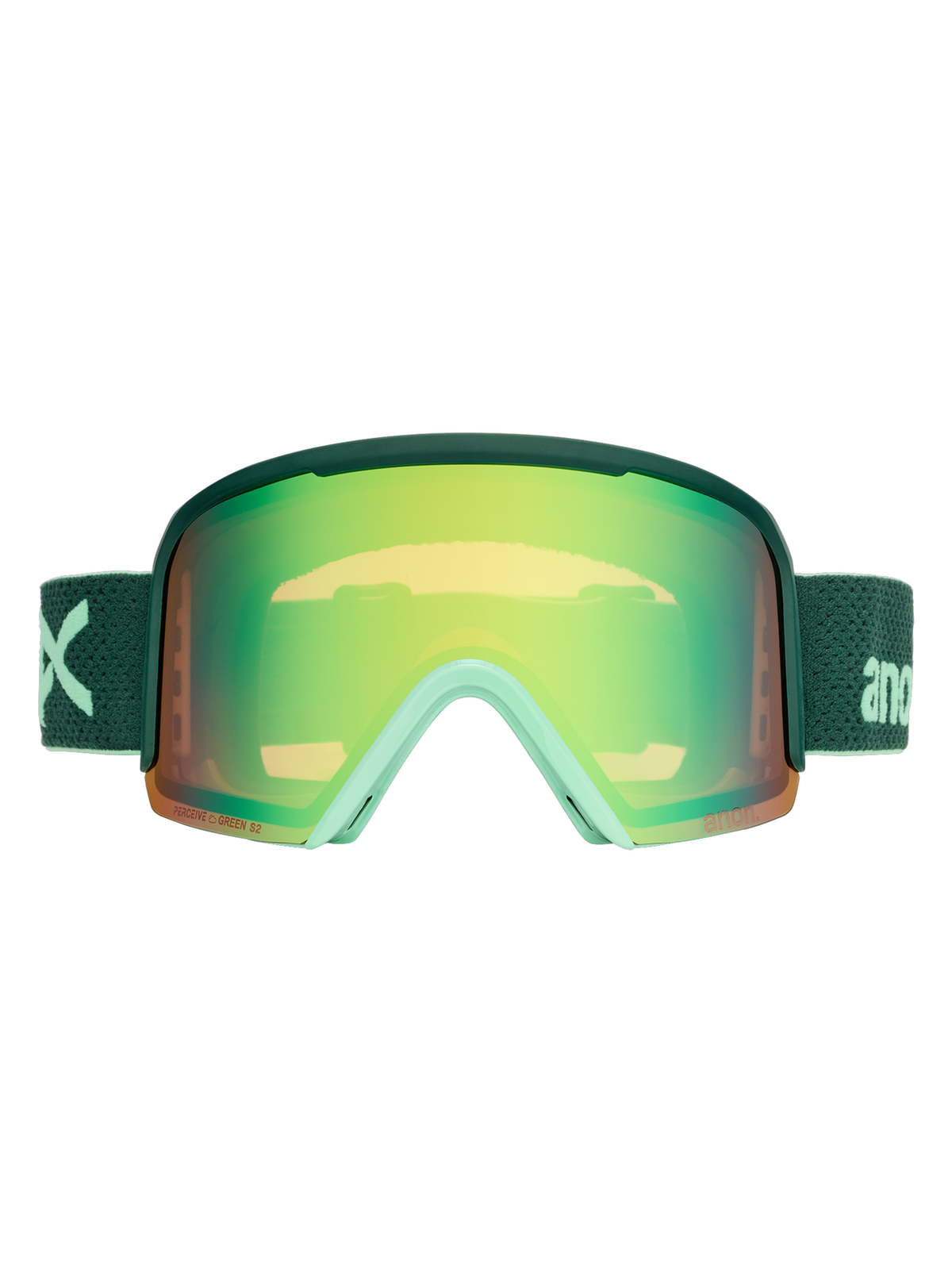 Anon Nesa Goggles + Bonus Lens + MFI® Face Mask - Brunswick Green + Perceive Variable Green Lens + Spare Lens 2027