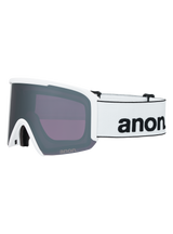 Anon Nesa Goggles + Bonus Lens + MFI® Face Mask - White with Perceive Sunny Onyx Lens 2027