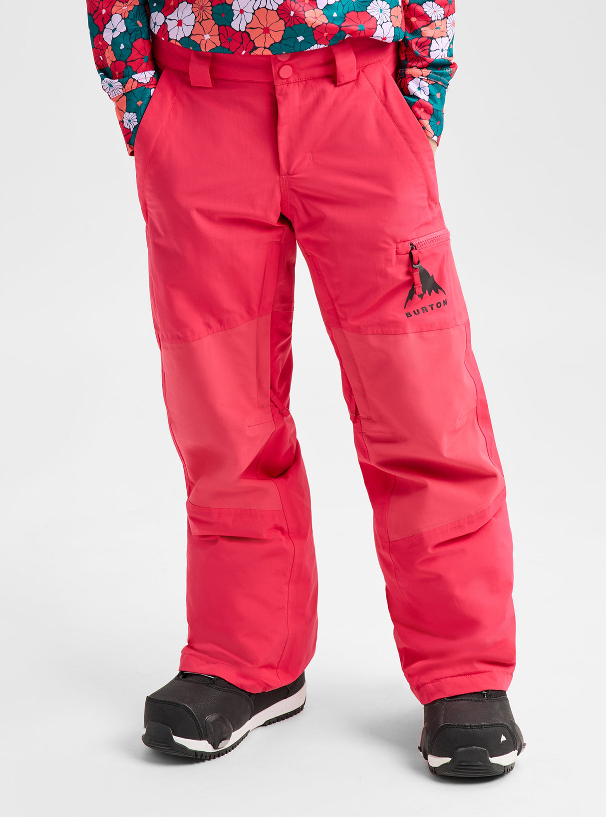 Kids' Burton Skylar Pants - Azalea Pink - on model