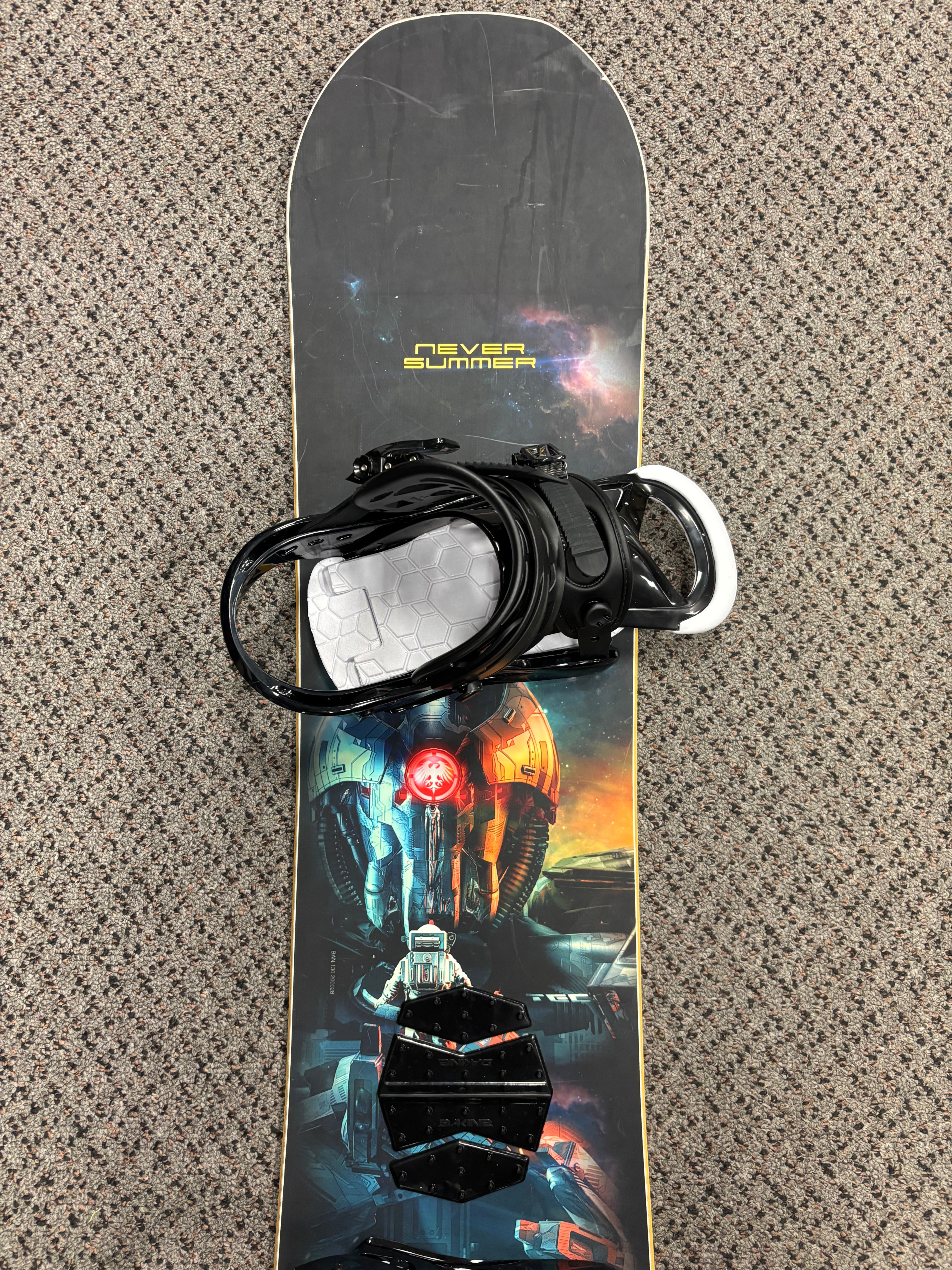 Pre Owned Never Summer Bantam 130cm Snowboard & Burton Smalls