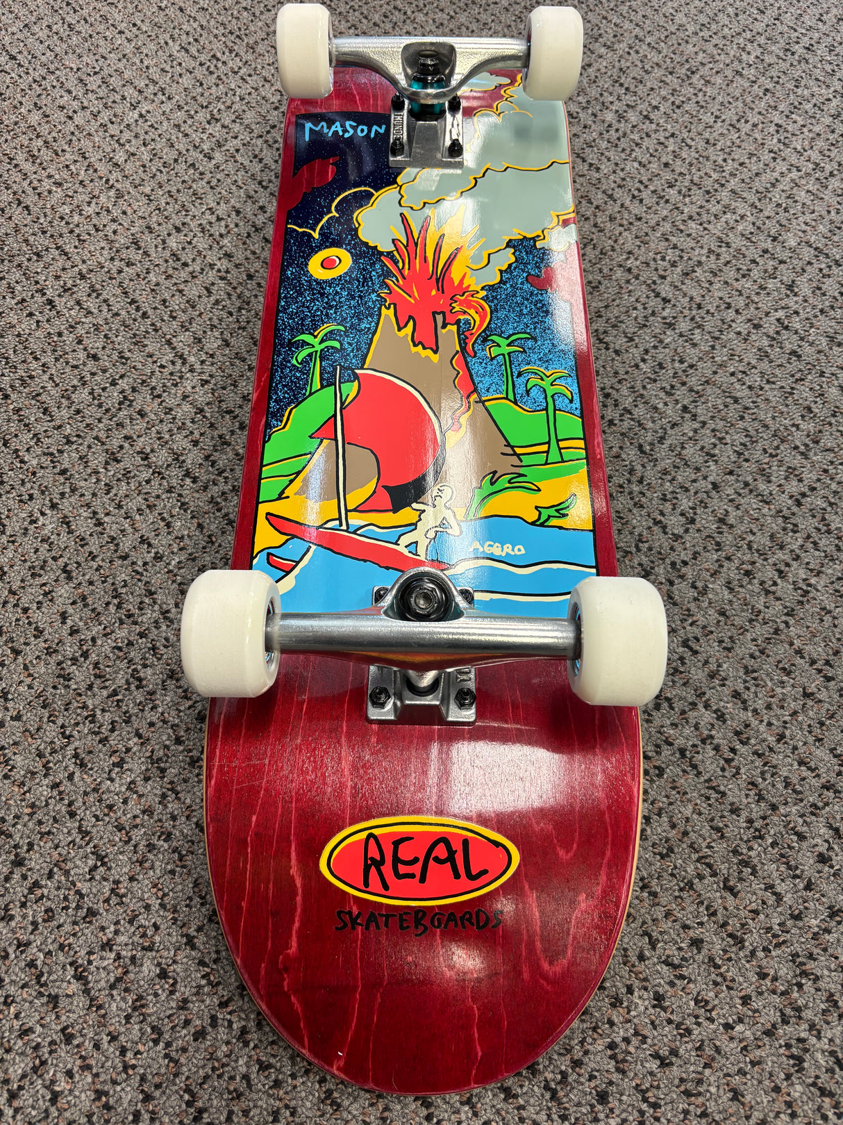Real Skateboards Mason Volcano Skateboard Complete 8.38"