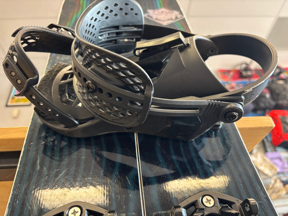 Pre owned Lib Tech T Rice Orca Split 156 Men's Snowboard & Union Charger Medium Bindings