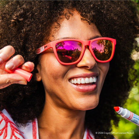 Goodr OGs Crayola Tropical Colors Coral Reef Sunglasses