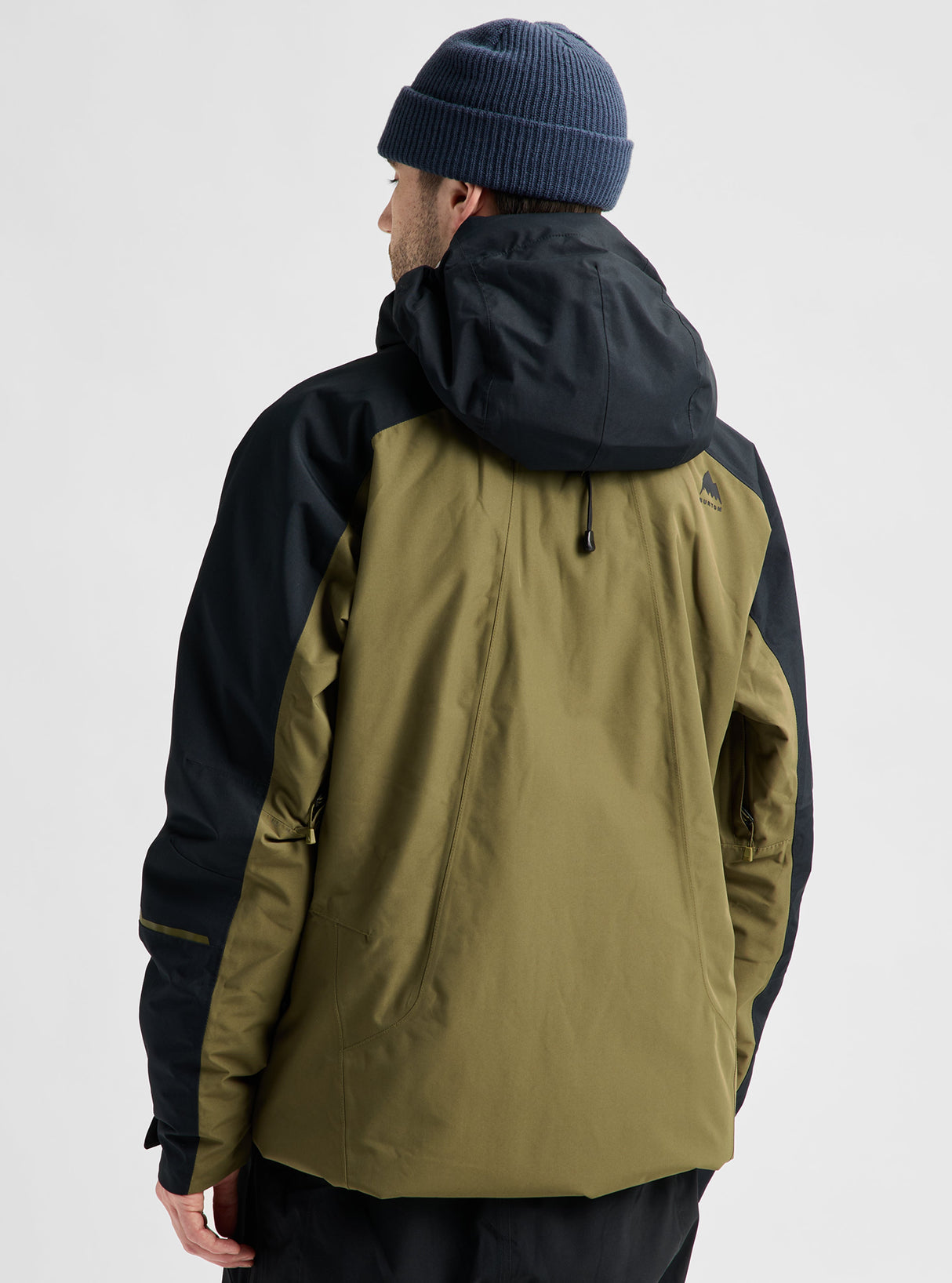 Men's Burton Reserve 2L Insulated Jacket - True Black/Dried Moss - on model