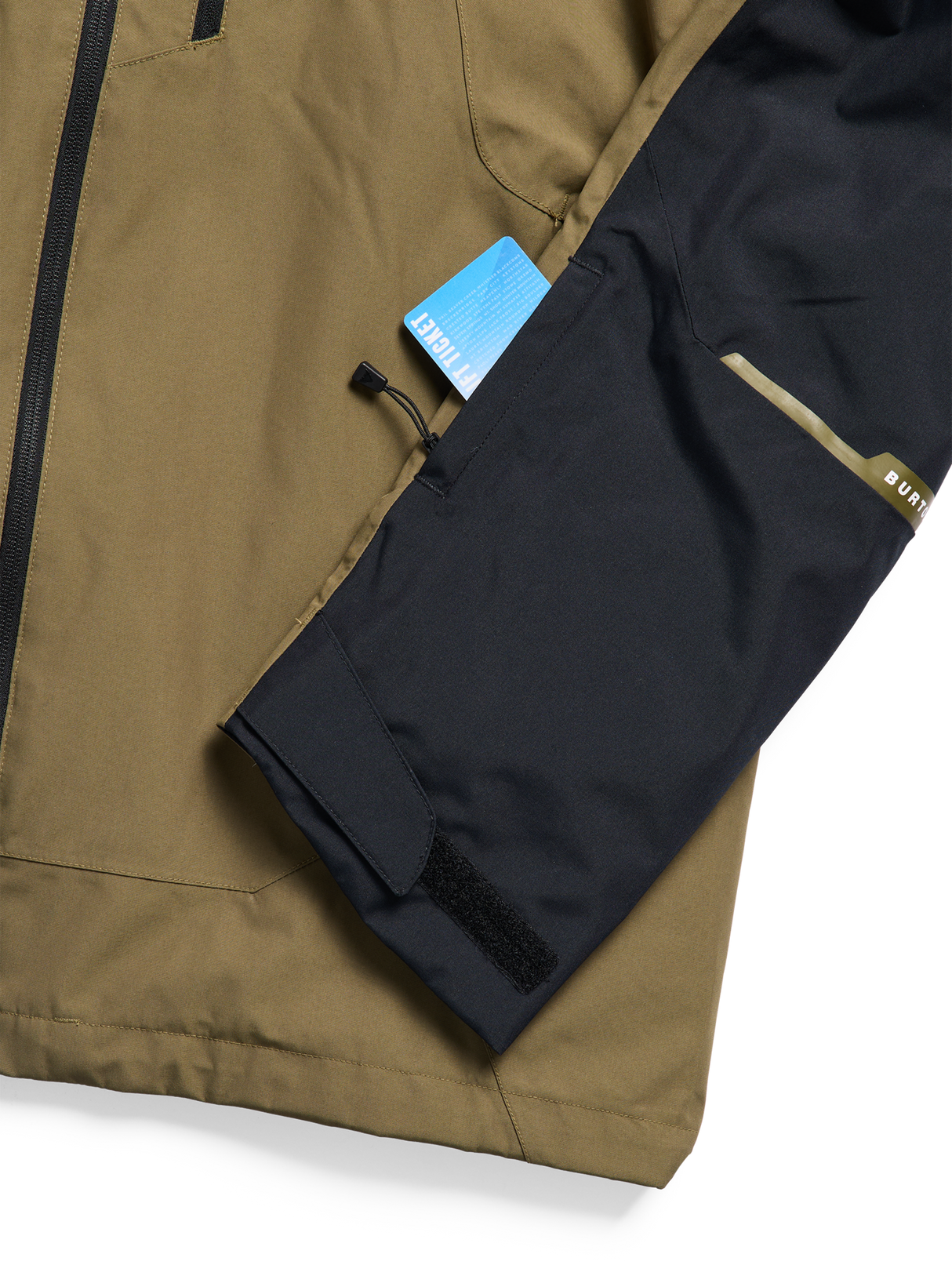 Men's Burton Reserve 2L Insulated Jacket - True Black/Dried Moss - on model