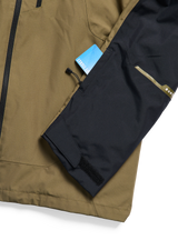 Men's Burton Reserve 2L Insulated Jacket - True Black/Dried Moss - on model