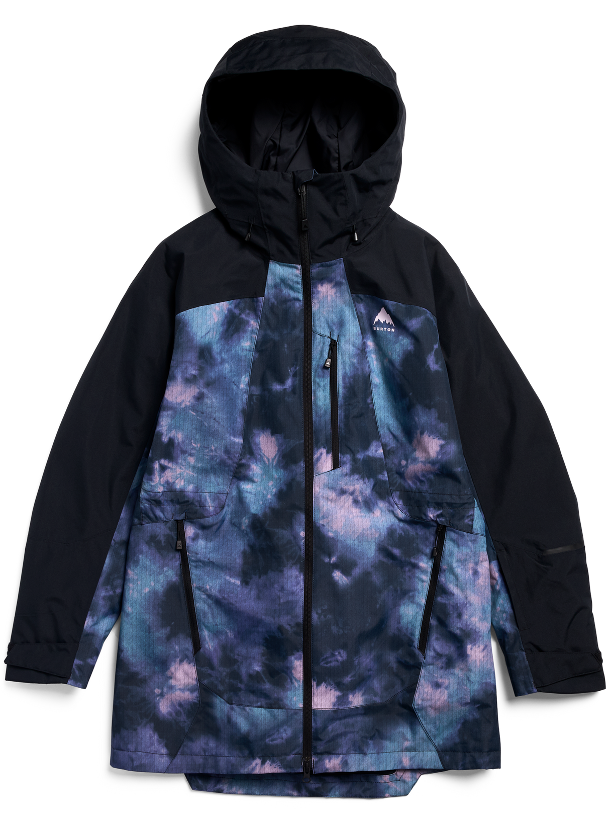 Women's Burton Reserve 2L Insulated Jacket - True Black/Crystal Dye - flat