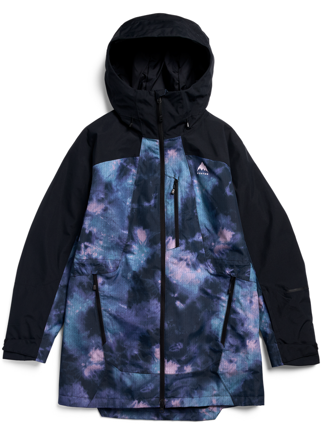 Women's Burton Reserve 2L Insulated Jacket - True Black/Crystal Dye - flat