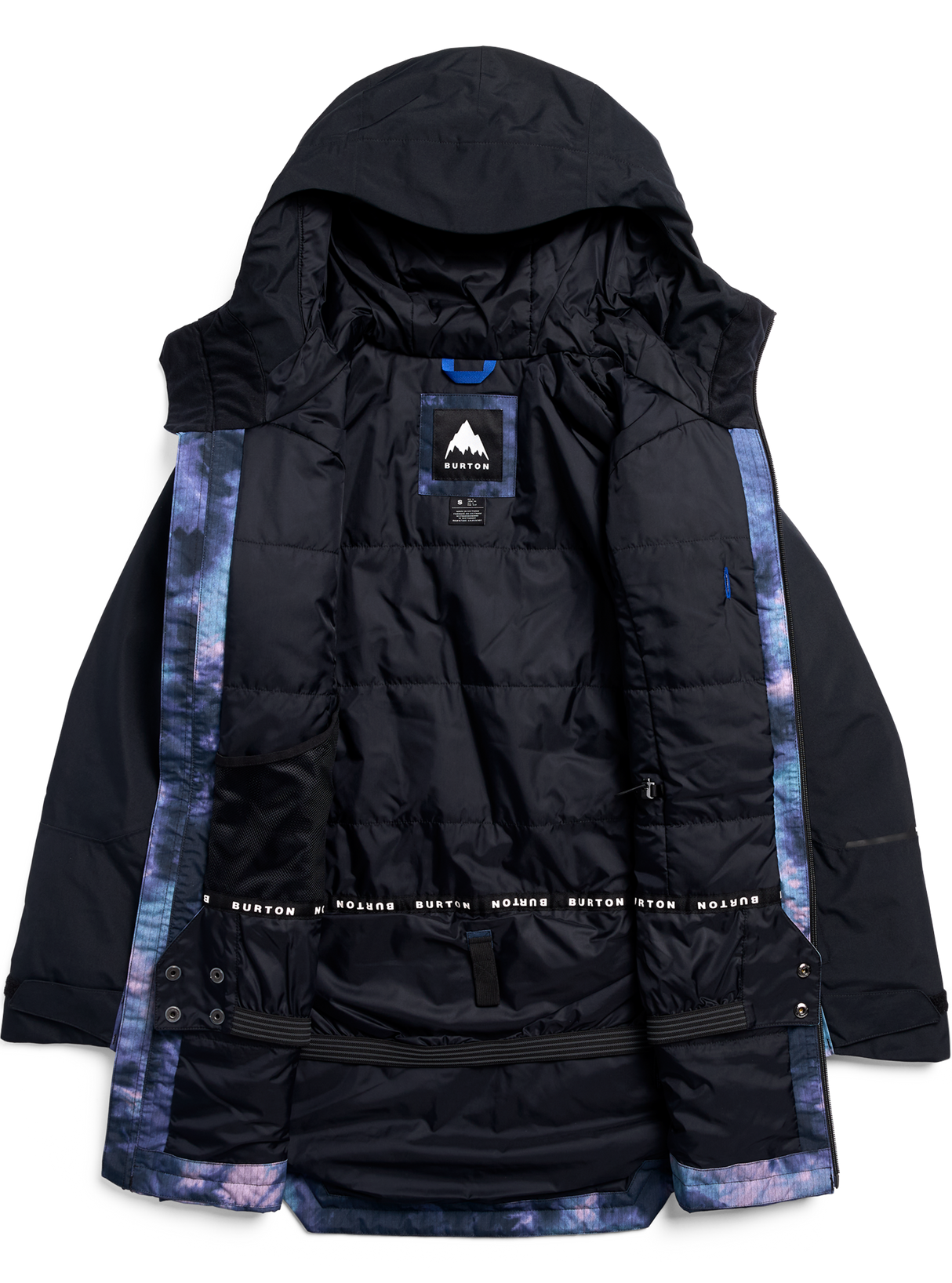 Women's Burton Reserve 2L Insulated Jacket - True Black/Crystal Dye - feature detail