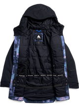 Women's Burton Reserve 2L Insulated Jacket - True Black/Crystal Dye - feature detail