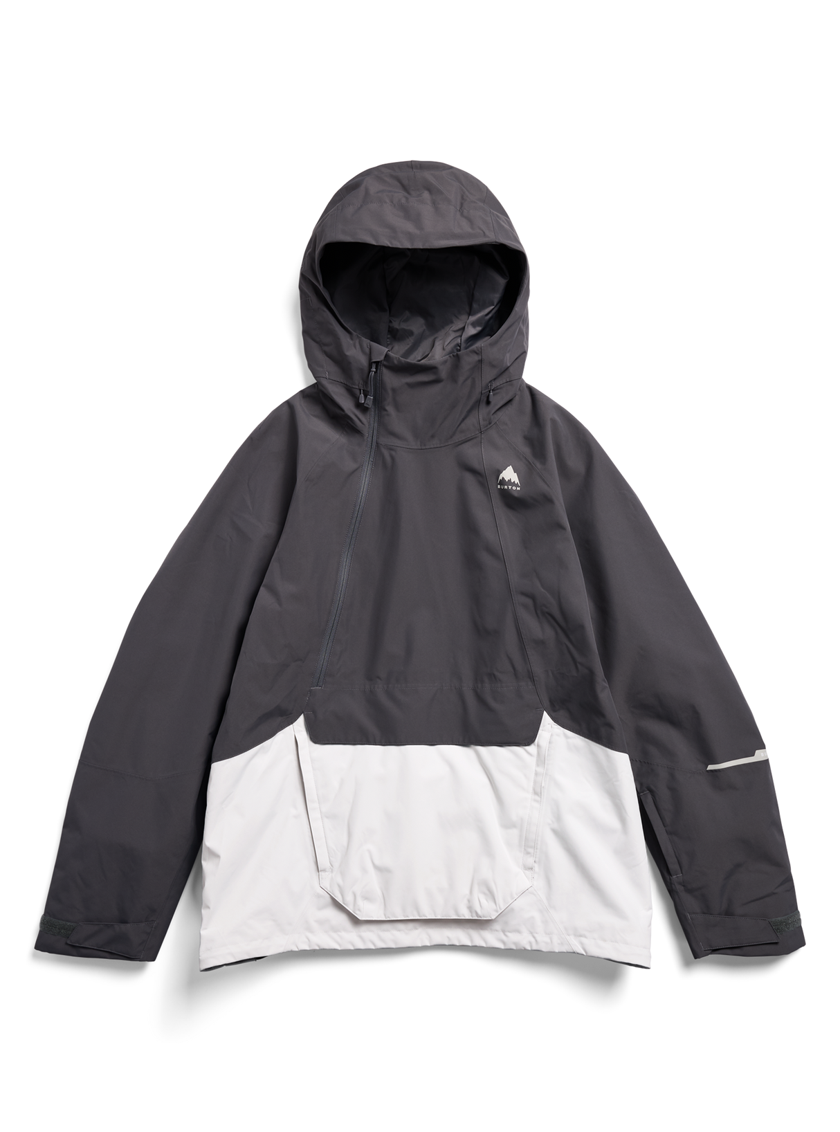 Men's Burton Reserve 2L Relaxed Anorak Jacket - Gotham Gray/Gray Cloud - flat